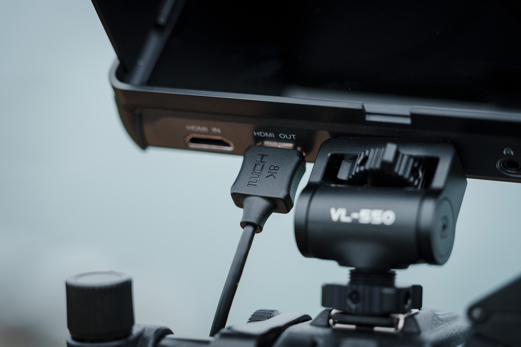 4K video camera monitor with SDI, HDMI loop-out