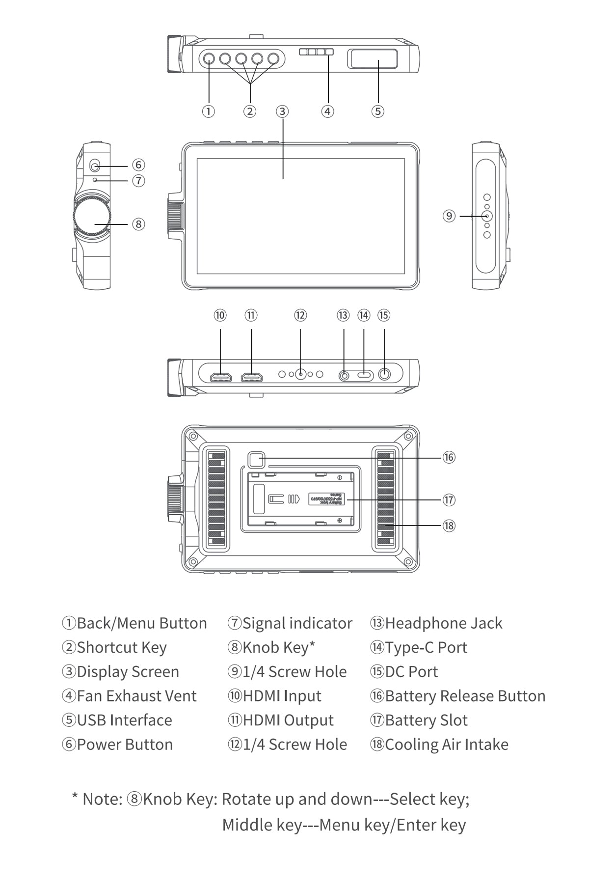 Filming Monitor for Mirrorless Cameras and Cinema Gear