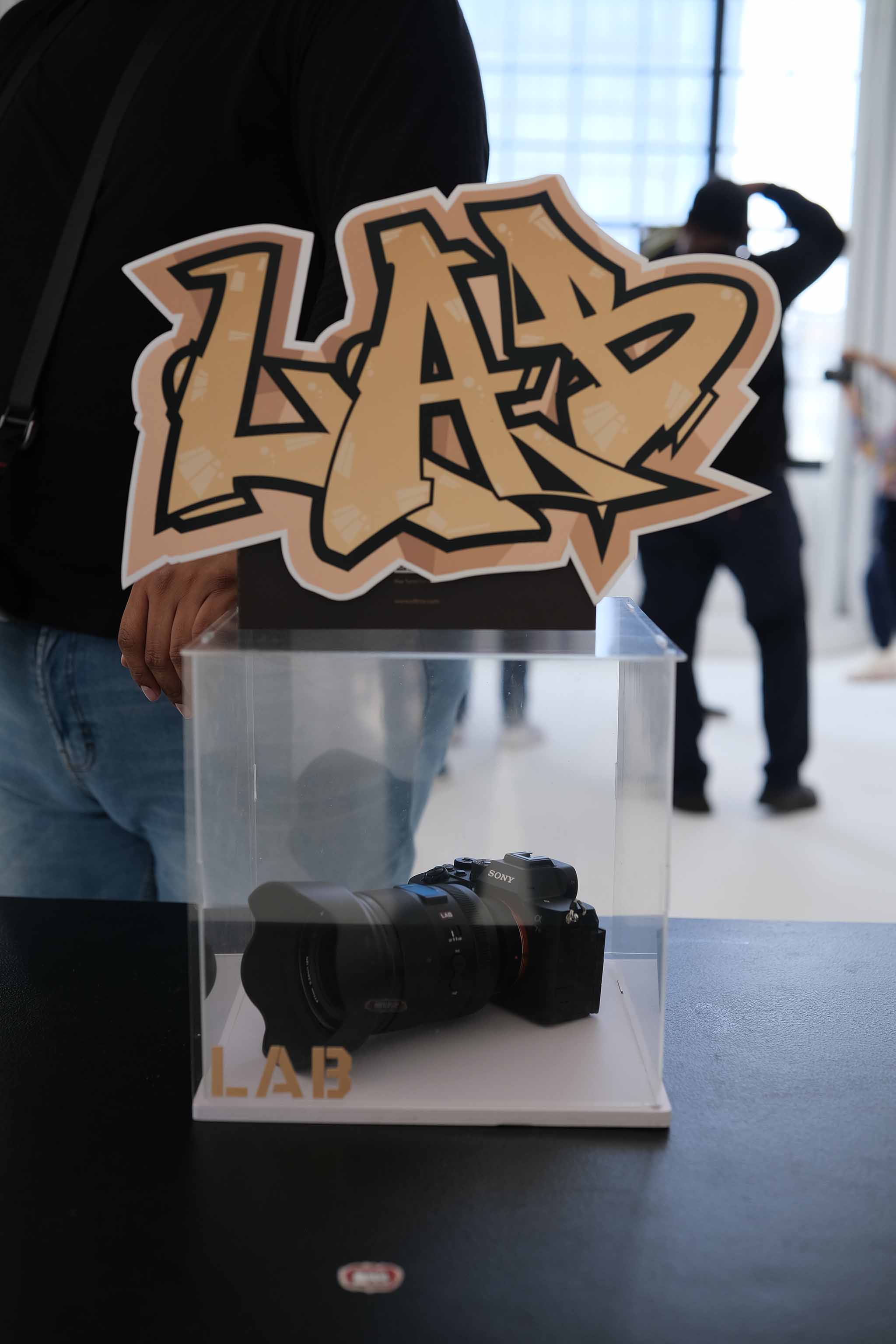 wide-angle environmental portrait